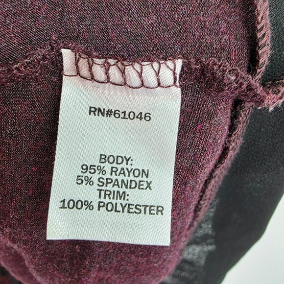 Vanity Tank Top Womens Size L Plum Purple Sleeveless Asymmetric Hem Scoop Neck - Picture 9 of 12